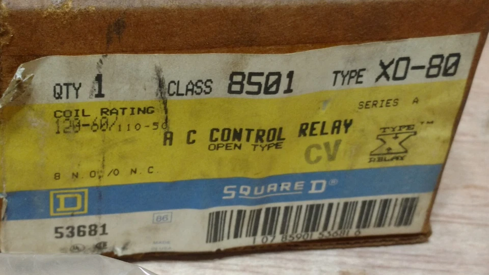 SQUARE D 8501XO80 SER. A 110/120V 20A Foto 3 de 4