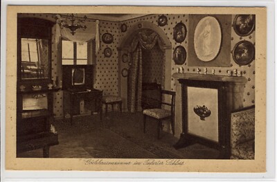 AK Weimar, Schloss Tiefurt, Göchhausenzimmer, um 1920