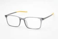 NEW NIKE 7282 037 GREY YELLOW AUTHENTIC EYEGLASSES 52-17