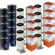 10x Original MAHLE / KNECHT Ölfilter OX 345/7D 10x SCT Motor Flush Motorspülung