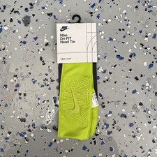 Nike Air Dri-FIT Headband Head Tie Neon Green Unisex Free Shipping New
