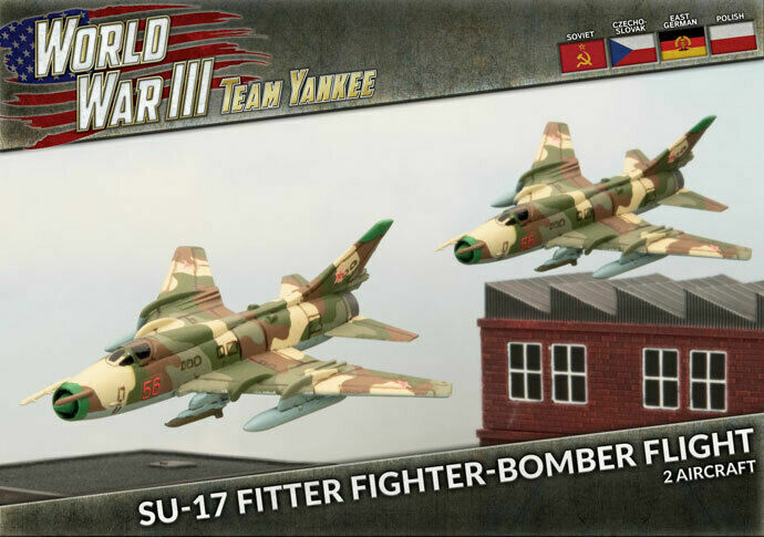 Полет истребителя-бомбардировщика TSBX28 Flames of War Su-17 Fitter
