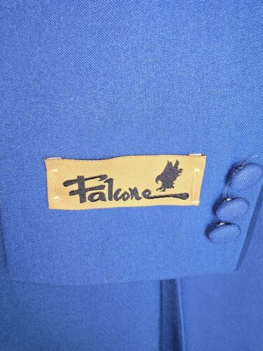 Traje Chaqueta 14R Pantalones Vintage Falcone Knight Compo Jr Niño 3 piezas W27 Azul Nuevo con Etiquetas - Imagen 3 de 11