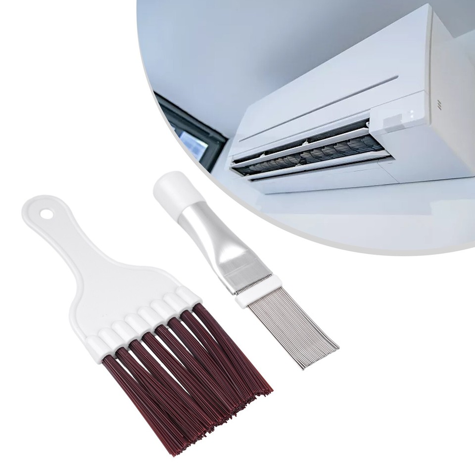 2Pcs Air Conditioner Fin Repair Comb Cleaner Ac Condenser Metal Coil