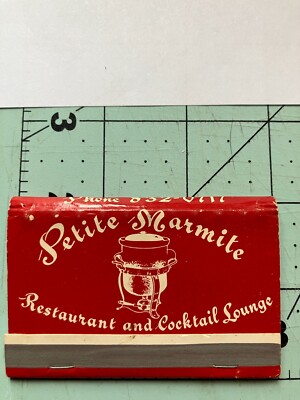 Matchbook -Petite Marmite Restaurant -Palm Beach Florida  --