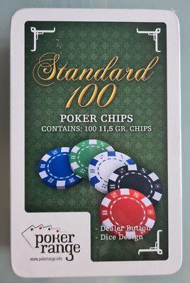 Amigo Standard 100 Pokerchips 11,5 g in einer Dose - gebraucht