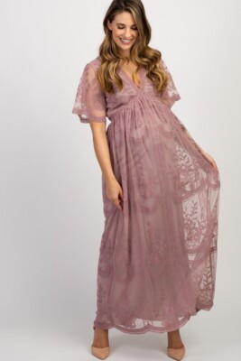 Pink blush maxi dress in mauve color retail price $98 | eBay