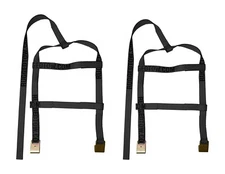 Tow Dolly Straps for Small Tires Mini Demco Kar Kaddy Wheel Net Flat Hooks 2 Pcs