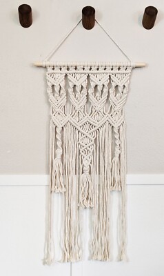 SALE Handmade Bohemian Tassel Braided Macrame Woven Wall Hanging Tapestry Decor