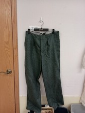 Swiss Wool Military Pants Trousers Blue Green