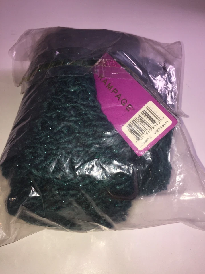 Rampage женщин вязаный шарф в бирюзовый, розничной $36.00 - Изображение 2 из 4