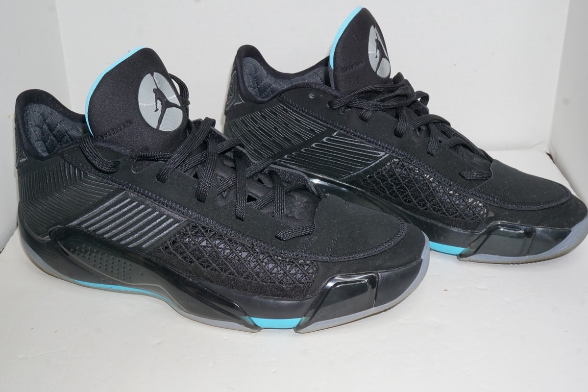 NIKE Air Jordan 38 Low Black Gamma Blue EUC - Size 13 FD2326