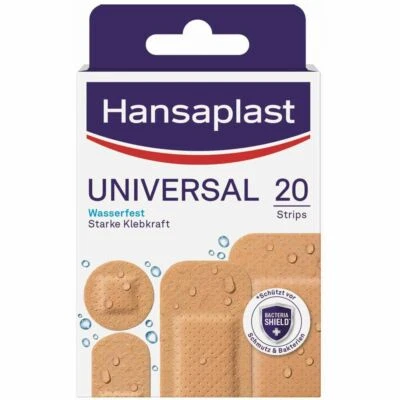 BEIERSDORF AG HANSAPLAST Universal Pflasterstrips wasserfest 20 St PZN16762410