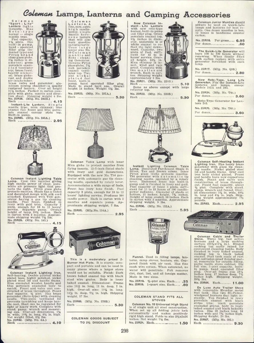 Coleman Lantern Seal Reference Chart Parts Diagrams , 54 OFF