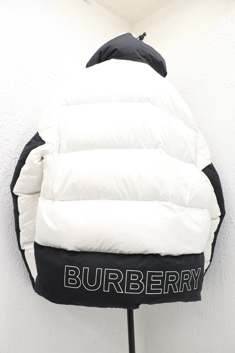 oversized logo print coat