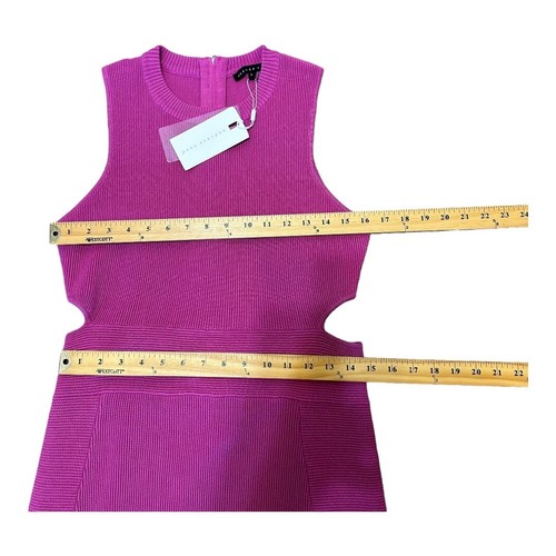 Endless Rose Womens Side Cut-out Bodycon Knit Dress Magenta Sleeveless L NWT - Picture 12 of 14
