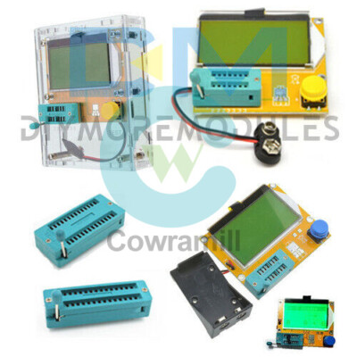 Digital  LCR-T4 MTY328P Transistor Tester 12864 LCD Capacity ESR Meter+Case