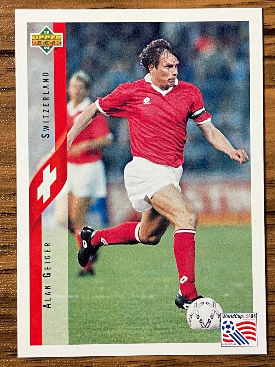 Upper Deck 1994 World Cup Switzerland Soccer Card #132 Alan Geiger