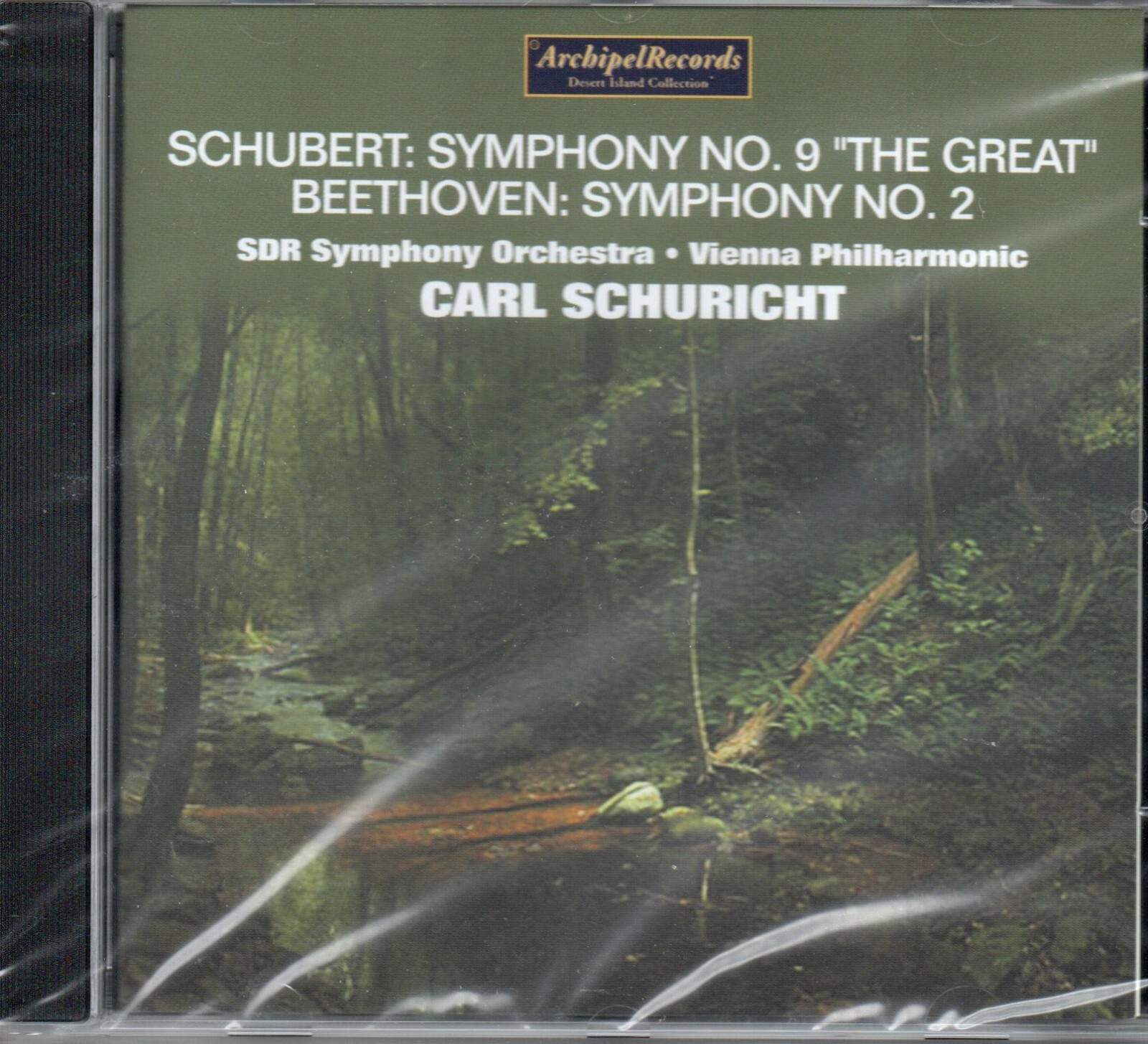 SCHUBERT - SYMPH NO 9 - BEETHOVEN - SYMPH NO 2 - SCHURICHT - SDR - VIENNA - 1952