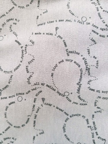 George Asda Blanket blue elephant words reverse stripes - Picture 2 of 6