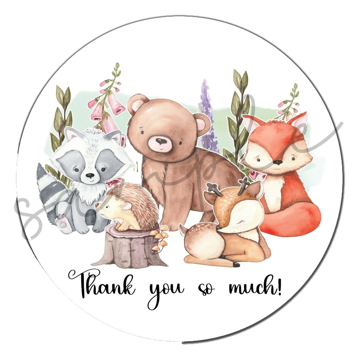 Baby Shower animales Pegatinas De Fiesta Rellenos