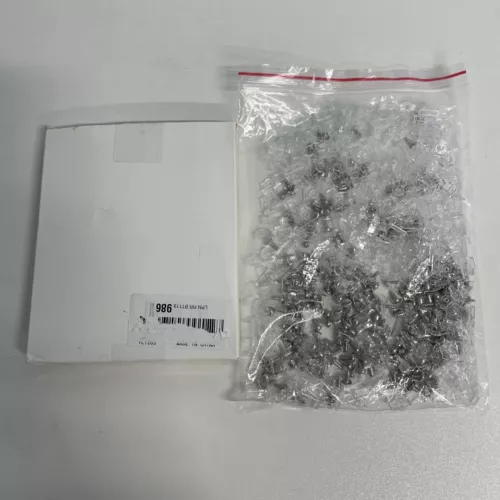 Lot of small plastic clear cable management organizer with screws 