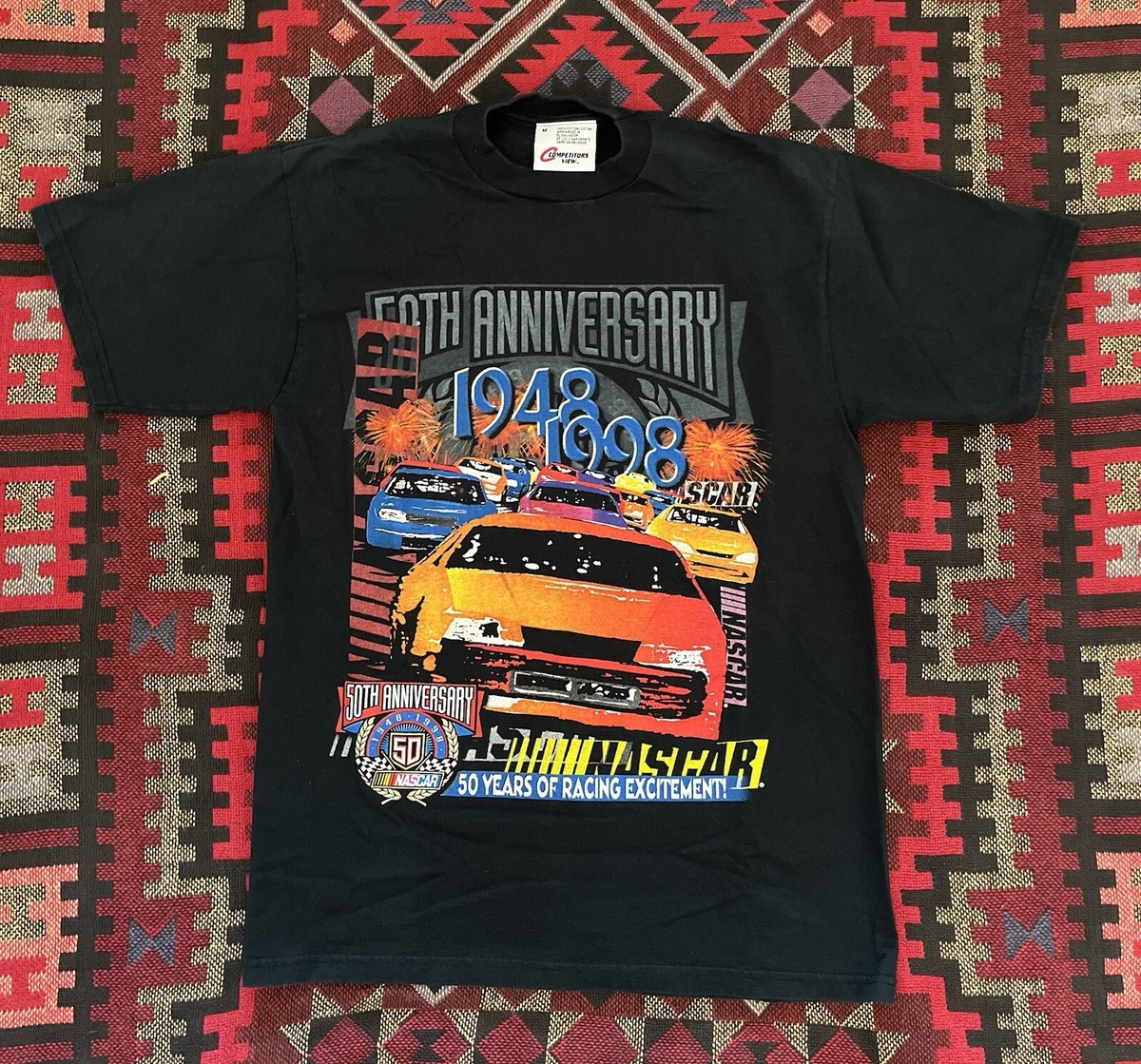 Vintage Nascar 50th Anniversary Shirt Competitors View Double