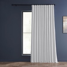 HPD Half Price Drapes Extra Wide Faux Silk Blackout Curtains 96 Inches Long f...