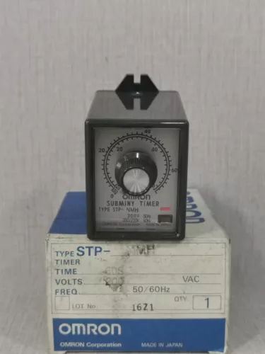 OMRON SUBMINY TIMER STP-NMH -60SEC /200-220V 50/60HZ