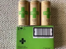 PATCH Eco Friendly Organic Bamboo Adhesive Strip Bandages 25 X (3 Pack)
