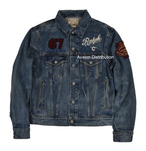 patchwork denim trucker jacket