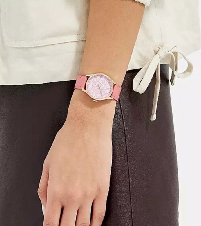 Coach Pink Ruby Watch ~ C9571 ~ New in Box ~ 32 Mm Case Dia 