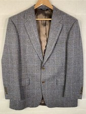 Southwick Men’s Sport Coat Blazer Blue Tweed Made In USA Size 42 R