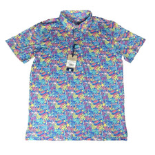 Chubbies Performance 2.0 Golf Polo Mens Size Medium M The Tropical Bunch NWT