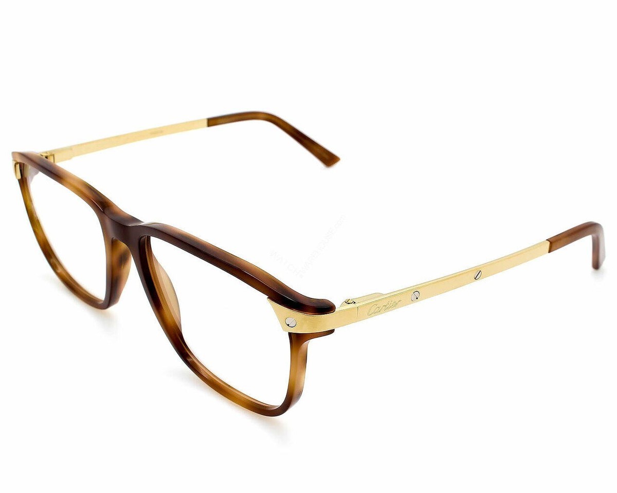メガネ Cartier Cartier - CT0008O - 002 havana havana transpa Cartier CT0007O 002 Dark Havana Optical Frame - eye-oo.com