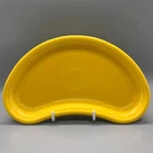 Fiesta Daffodil Bistro Crescent Plate | Fiestaware Yellow Kidney Tray Bone Dish