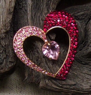 Swarovski Love & Affection Trilogy TRULY IN LOVE Heart Brooch Pin AE 2006 DHP