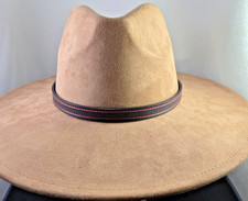 Western BLACK Hatband Hat Band Belt Cowboy Cowgirl Rodeo Horse and red stitching