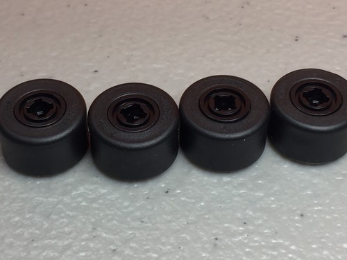 New LEGO Black Wheel 8mm x 9mm Black Tire 14mm x 9mm (x4) 74967/30028 - Picture 6 of 7