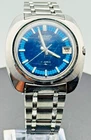 Vintage Seiko Automatic Watch Cushion Blue Two-Tone Dial 7005-7089 Date 1972