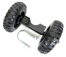 Dual Wheel Gate Casters for Sliding Gate, 1-5/8" Thru 2" Gate Tube, Heavy Duty G