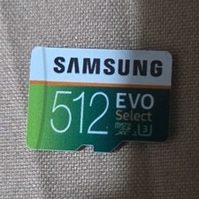 Samsung EVO Select 512GB microSDXC Memory Card Universal Compatible Model