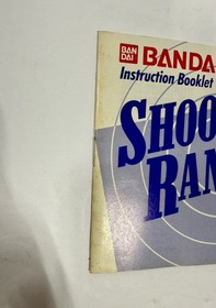 Nintendo NES Manual Only Shooting Range 