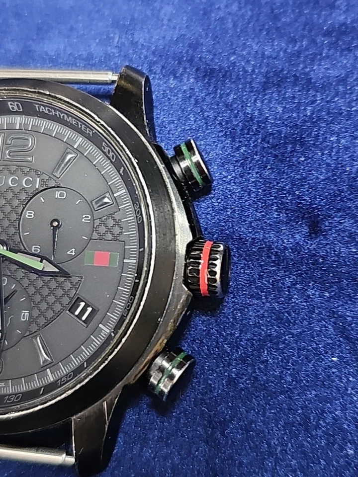 Gucci G-Timeless Chronograph Black PVD Mens Watch - Image 3 of 4