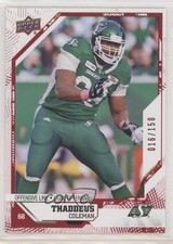 2019 Upper Deck CFL Red 16/150 Thaddeus Coleman #143 n1u