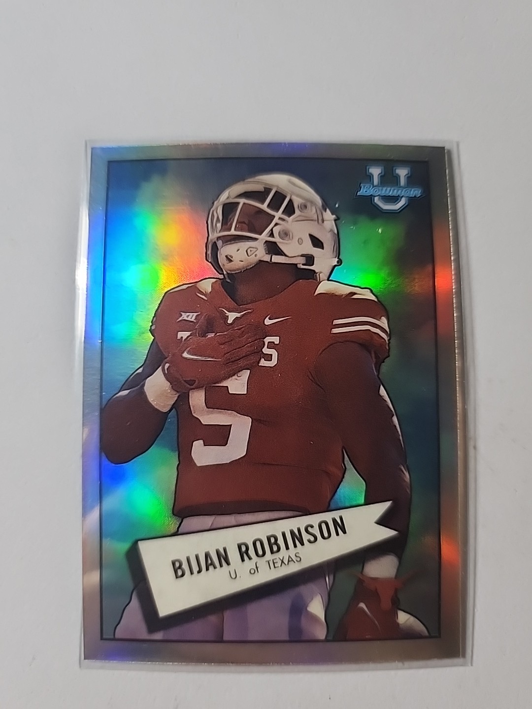 BIJAN ROBINSON Rookie 2022 Bowman U Longhorns CHROME 1952 Retro Falcons