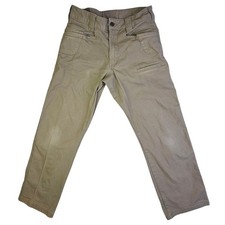 Noble Outfitters Mens Canvas Work Pants Khaki Tan 30x30 Relaxed Fit Utility