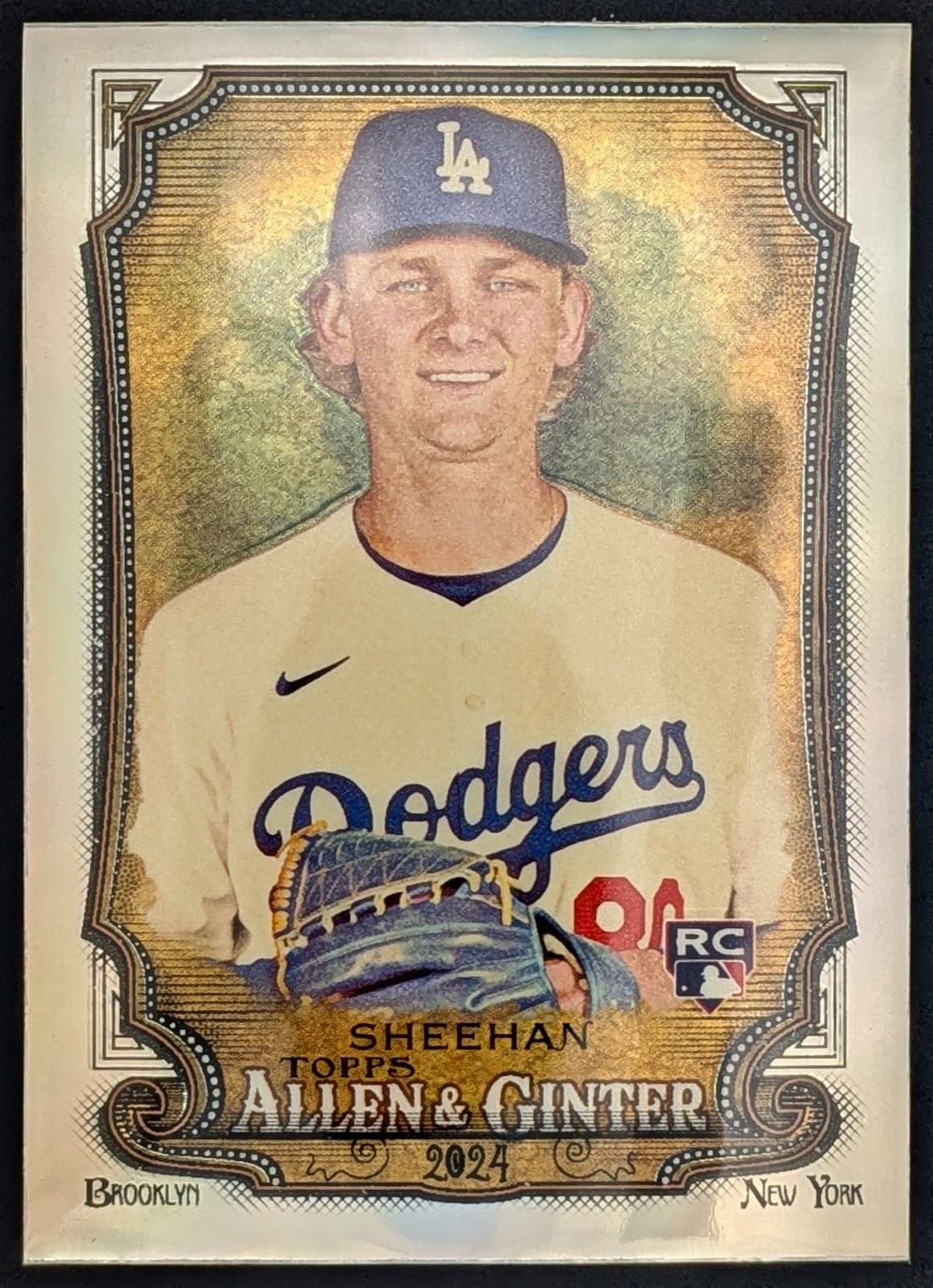 2024 Topps Allen & Ginter Emmet Sheehan #19 Chrome Refractor Parallel RC Dodgers