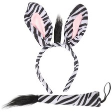 Zebra Ear Headband Jungle Headband Jungle Party Supplies Jungle Costume