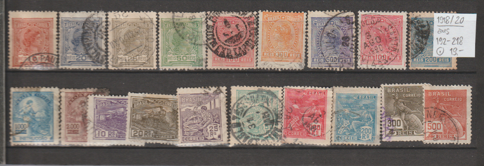 Brazil Lot from 1918/1920 Stamped
